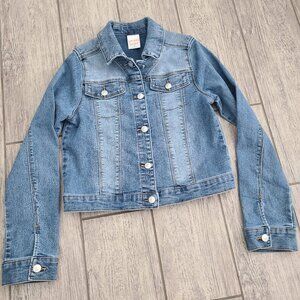 Jumping Beans Girls Blue Jean Denim Jacket Size 10 Blue